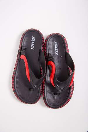 Мужские пляжные вьетнамки черного цвета 190RSU2154 Мужские пляжные вьетнамки черного цвета 190RSU2154